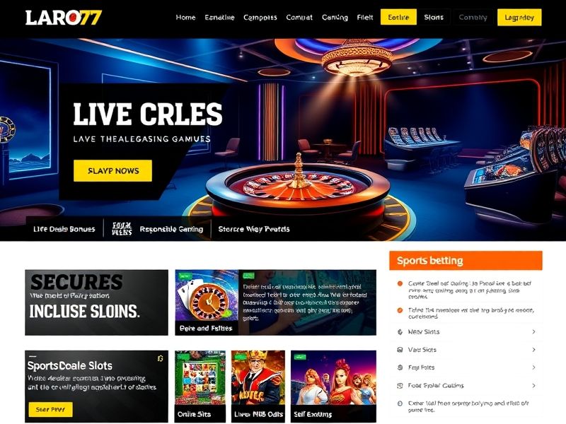 Welcome to laro77.com – your gateway to premium online gambling experiences. Discover casino games, sports betting, poker, slots, and live dealers. Play responsibly and enjoy expert-backed guides.